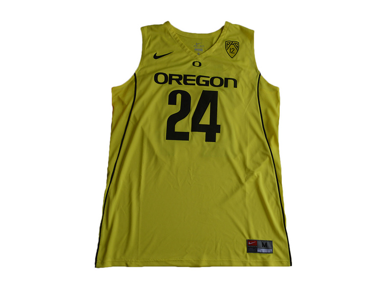 2017 Oregon Ducks Dillon Brooks #24 College Basketball Jersey - Yellow->->NCAA Jersey